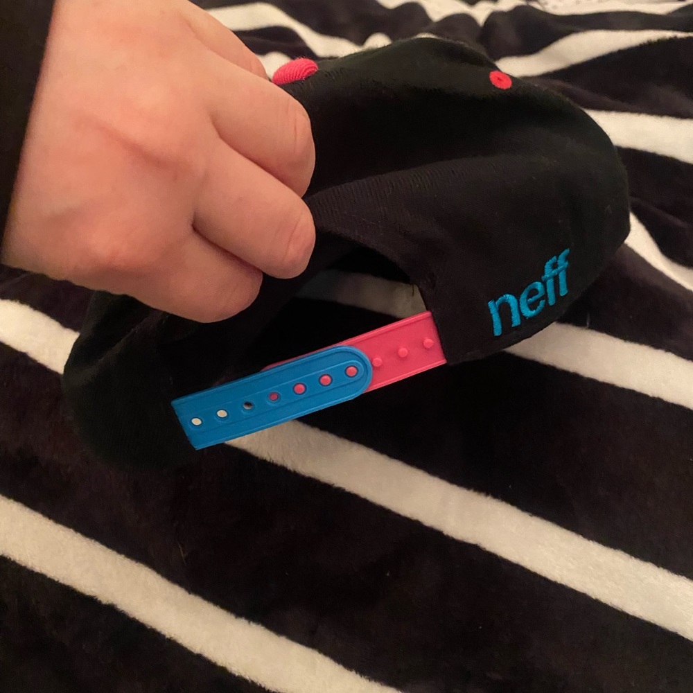 Neff brand multicolour hat link blue black yellow - Picture 2 of 3